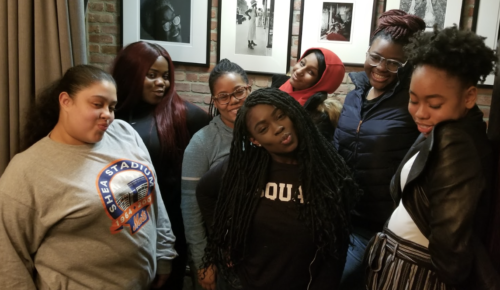 NYC YLB at their monthly meeting, hosted by Black Women's Blueprint at the museum of Women's Resistance
